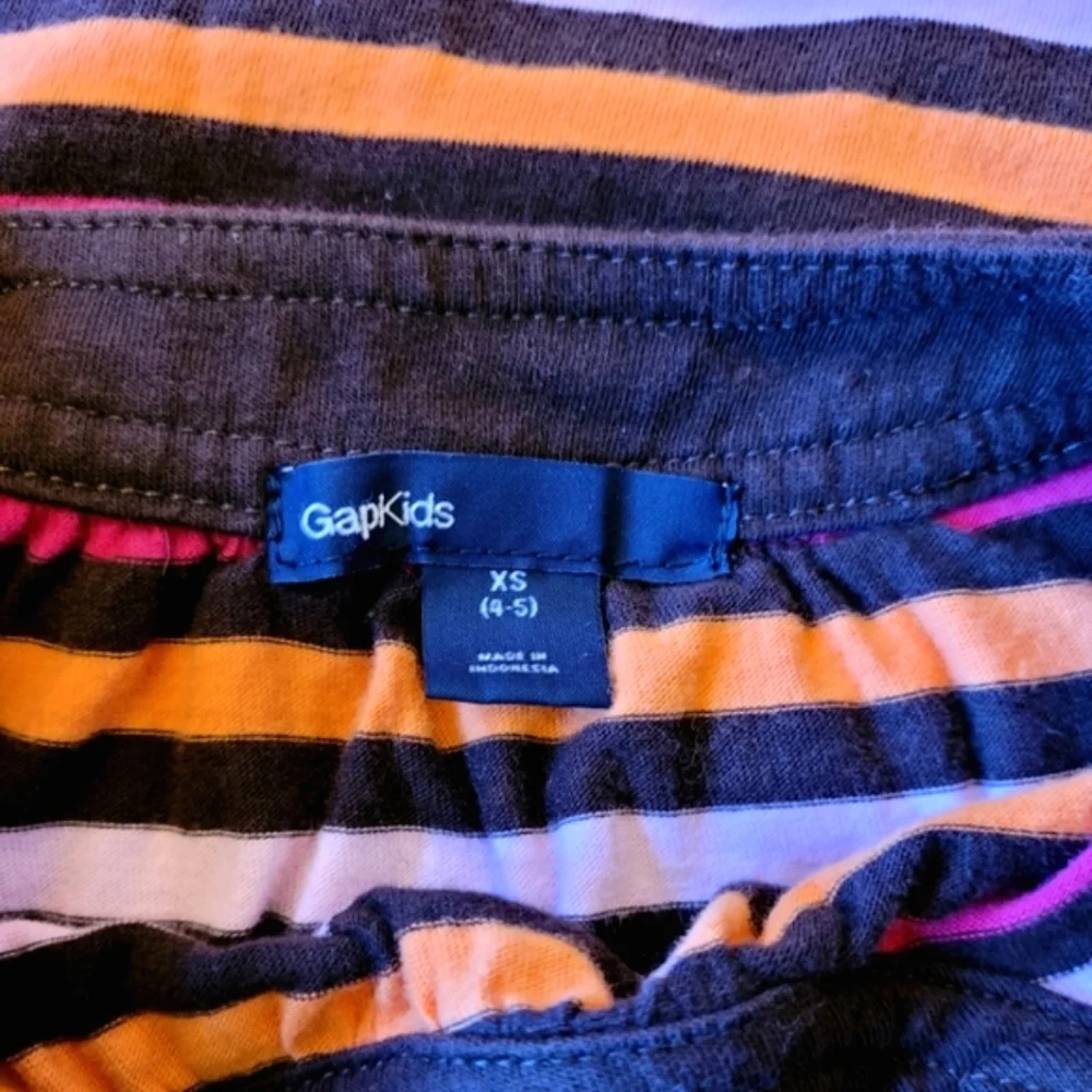 GAP Kids Y2k multicolored brown funky striped dress